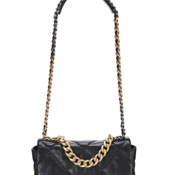 BLACK QUILTED LAMBSKIN CHANEL 19 FLAP BAG medium - Picture 2 of 9